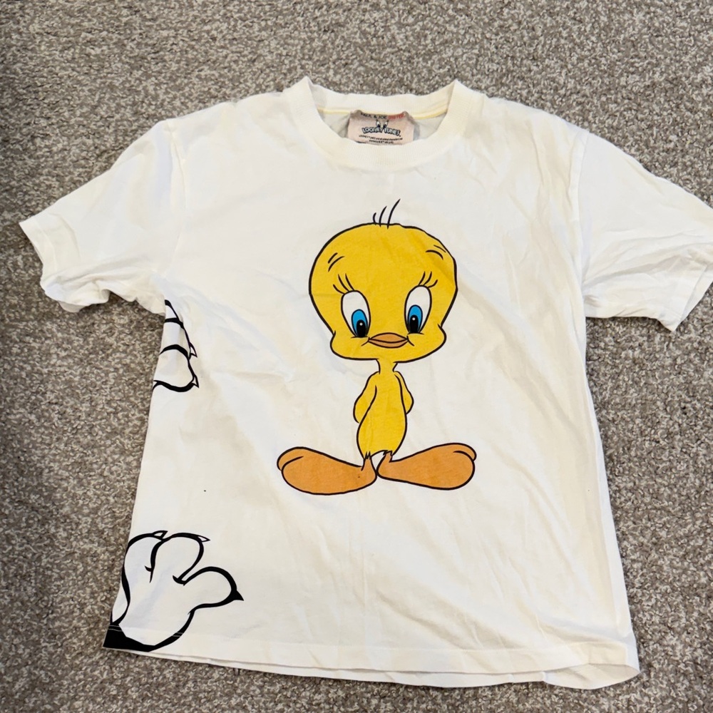 Paul & Joe Sister White Tee with Yellow Trim